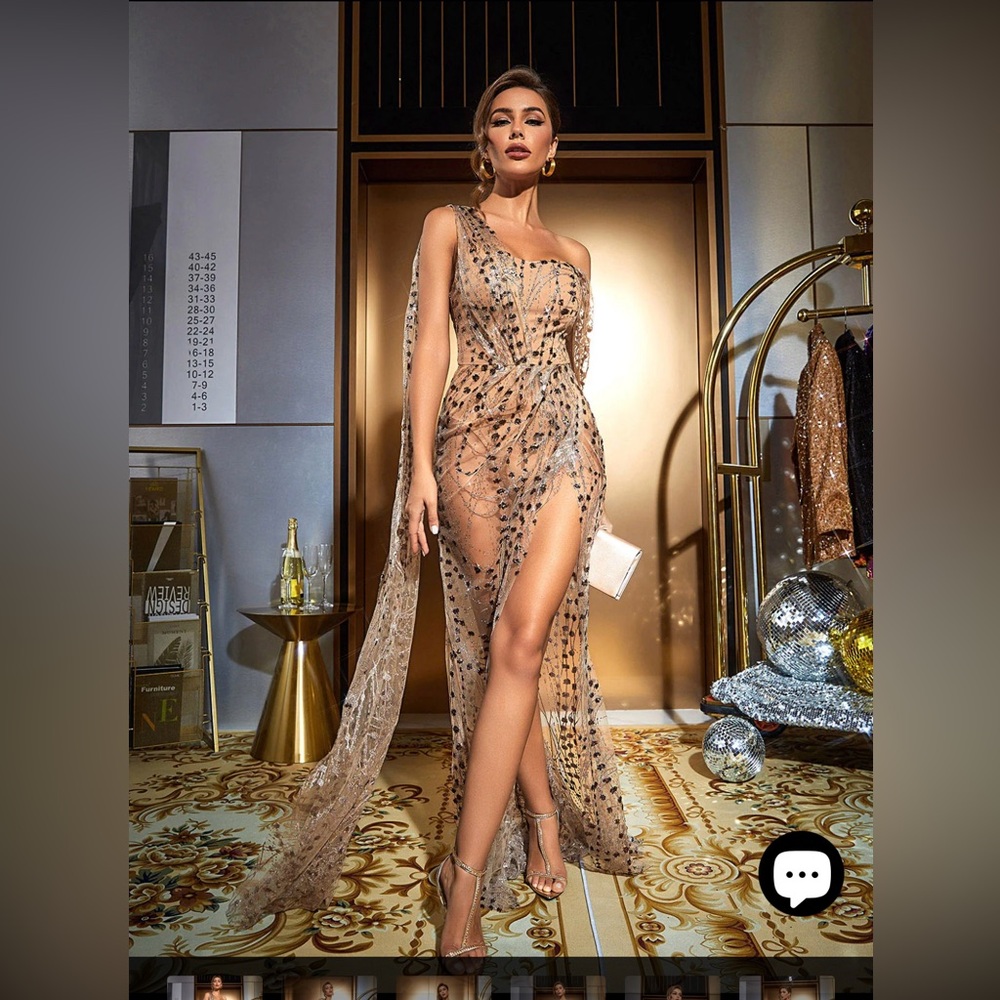 WML Sheer Sequence Dress